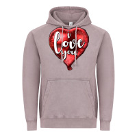 Vintage Zinc I love you heart balloon Valentine's Day Vintage Hoodie - HowdyJamesFarm