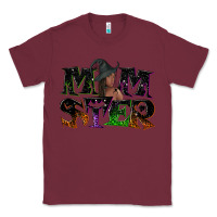 Burgundy Momster with witch Classic Tee - NancyCooperArtShop