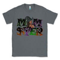 Charcoal Heather Momster with witch Classic Tee - NancyCooperArtShop