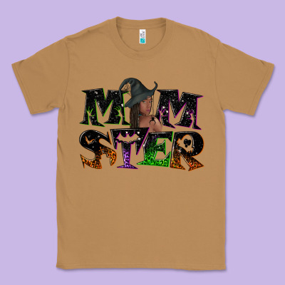 Momster With Witch Classic Tee Designed By Nancycooperartshop