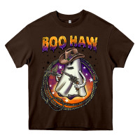 Chocolate Brown boo haw Heavy Core Tee - BarkalooDesign