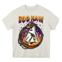 Cream boo haw Heavy Core Tee - BarkalooDesign