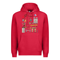 Cardinal paris bonjour eiffel tower paris lover paris traveling vacay Premium Hoodie - trangStudio