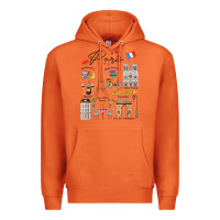 Carrot paris bonjour eiffel tower paris lover paris traveling vacay Premium Hoodie - trangStudio