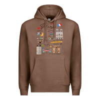 Chestnut paris bonjour eiffel tower paris lover paris traveling vacay Premium Hoodie - trangStudio