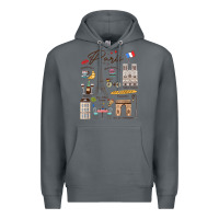 Rock paris bonjour eiffel tower paris lover paris traveling vacay Premium Hoodie - trangStudio