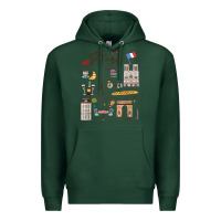 Sports Green paris bonjour eiffel tower paris lover paris traveling vacay Premium Hoodie - trangStudio
