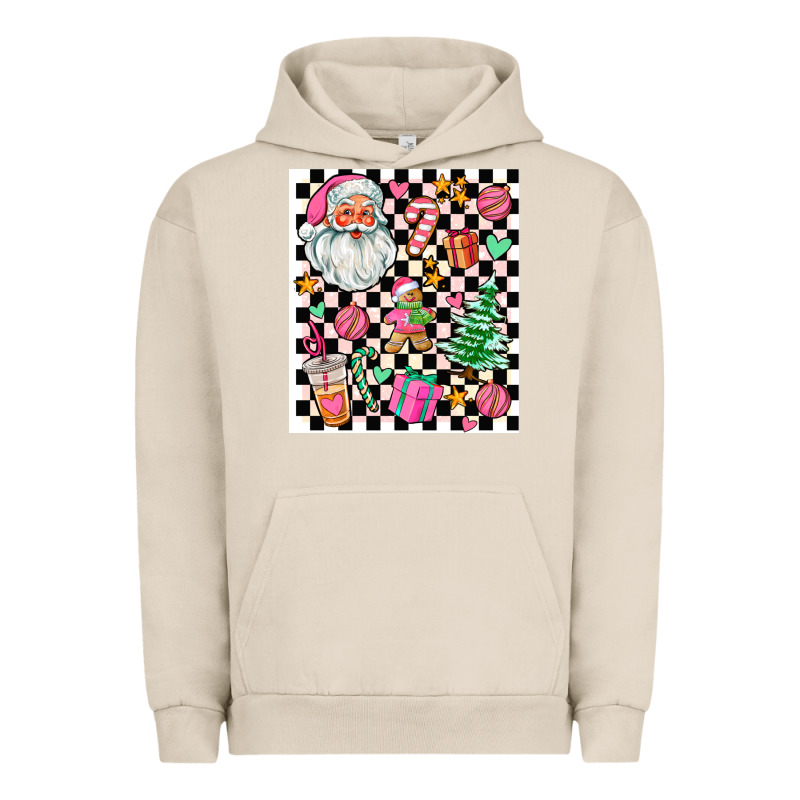 Pink Christmas Elementary Urban Hoodie by AdoDesignShop | Teevron