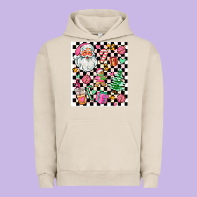Pink Christmas Elementary Urban Hoodie Designed By Adodesignshop