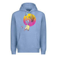 Colony Blue basketball player halloween pumpkin skeletons kids boys Premium Hoodie - trangStudio