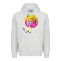 Dove Grey basketball player halloween pumpkin skeletons kids boys Premium Hoodie - trangStudio