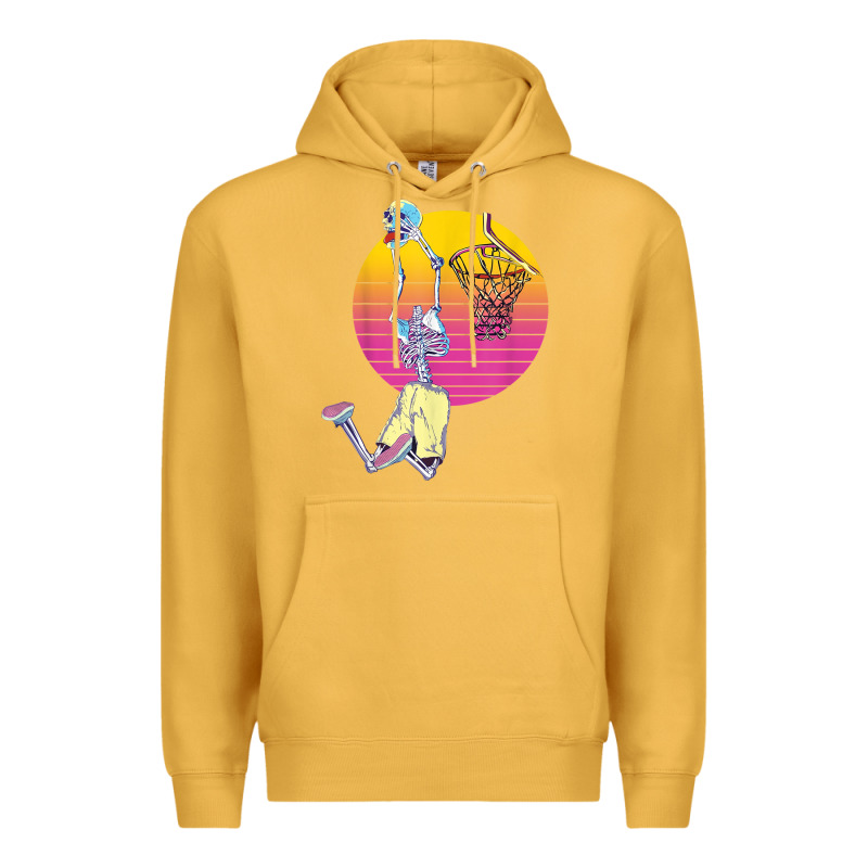 Basketball Player Halloween Pumpkin Skeletons Kids Boys Premium Hoodie by trangStudio | Teevron