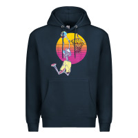 Navy basketball player halloween pumpkin skeletons kids boys Premium Hoodie - trangStudio