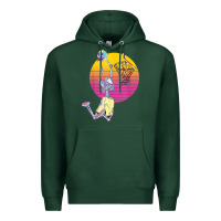 Sports Green basketball player halloween pumpkin skeletons kids boys Premium Hoodie - trangStudio
