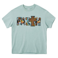 Arona faith cross Heavy Core Tee - JahusDesignShop