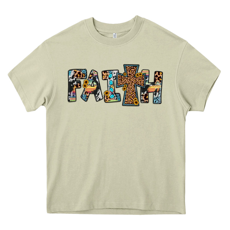 Faith Cross Heavy Core Tee by JahusDesignShop | Teevron