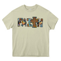 Mossy faith cross Heavy Core Tee - JahusDesignShop