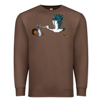 Chestnut stork with black baby boy Premium Sweatshirt - BarkalooDesign