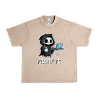 French Oak killin' it shirt funny grim reaper halloween sarcasm Urban Heavy Tee - trangStudio
