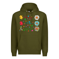 Army Green It's Okay To Be Different Premium Hoodie - CowhideDigitalArt