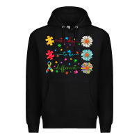 Black It's Okay To Be Different Premium Hoodie - CowhideDigitalArt