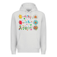 Dove Grey It's Okay To Be Different Premium Hoodie - CowhideDigitalArt