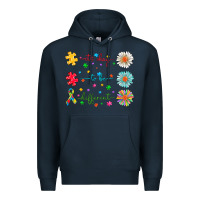 Navy It's Okay To Be Different Premium Hoodie - CowhideDigitalArt