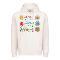 Pale Pink It's Okay To Be Different Premium Hoodie - CowhideDigitalArt
