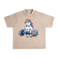 French Oak Unicorn Weightlifting T Fitness Gym Deadlift Rainbow Gifts Party Men W Urban Heavy Tee - trangStudio