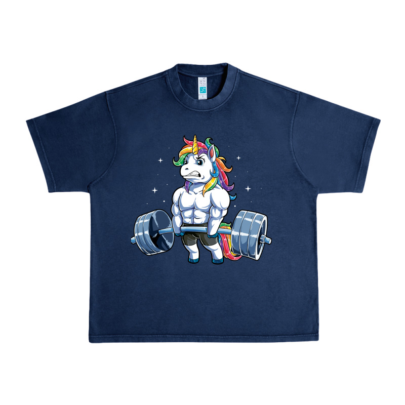 Unicorn Weightlifting T Fitness Gym Deadlift Rainbow Gifts Party Men W Urban Heavy Tee by trangStudio | Teevron