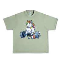 Oil Green Unicorn Weightlifting T Fitness Gym Deadlift Rainbow Gifts Party Men W Urban Heavy Tee - trangStudio