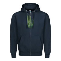 Navy organ pipe cactus Zipper Hoodie - LillyAllenDesigns