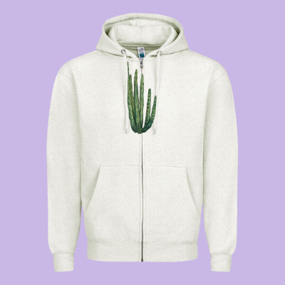 Organ Pipe Cactus Zipper Hoodie Designed By Lillyallendesigns