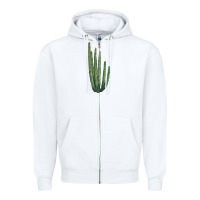 White organ pipe cactus Zipper Hoodie - LillyAllenDesigns