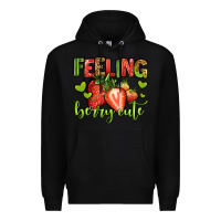 Black feeling berry cute strawberry Premium Hoodie - Jasminsmagicworld