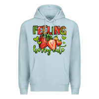 Blue Mist feeling berry cute strawberry Premium Hoodie - Jasminsmagicworld
