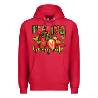 Cardinal feeling berry cute strawberry Premium Hoodie - Jasminsmagicworld