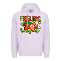 Lilac feeling berry cute strawberry Premium Hoodie - Jasminsmagicworld