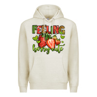 Oatmeal Heather feeling berry cute strawberry Premium Hoodie - Jasminsmagicworld