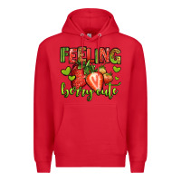 Red feeling berry cute strawberry Premium Hoodie - Jasminsmagicworld