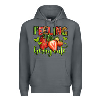 Rock feeling berry cute strawberry Premium Hoodie - Jasminsmagicworld