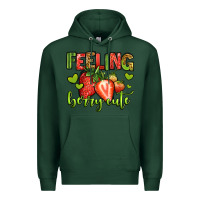 Sports Green feeling berry cute strawberry Premium Hoodie - Jasminsmagicworld