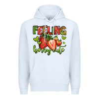 White feeling berry cute strawberry Premium Hoodie - Jasminsmagicworld