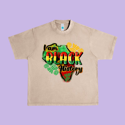 I Am Black History Urban Heavy Tee Designed By Cowgirlartshop