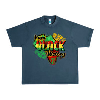 Midnight Navy i am black history Urban Heavy Tee - CowGirlArtShop