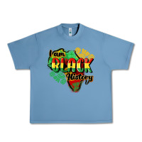 Pebble Blue i am black history Urban Heavy Tee - CowGirlArtShop