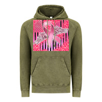 Vintage Olive cancer awareness american flag Vintage Hoodie - CowGirlArtShop
