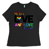 Black All For Love And Love For All Ladies Tee - Bettercallsaul