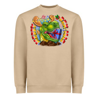 Mushroom Merry Rexmas Heavyweight Sweatshirt - CowhideDigitalArt