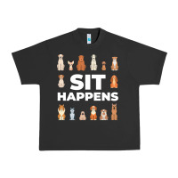 Pigment Black Dog Funny S It Happens Pet Sitting Design Urban Heavy Tee - trangStudio